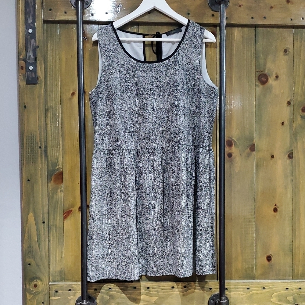 THML Black and White Sleeveless Sundress